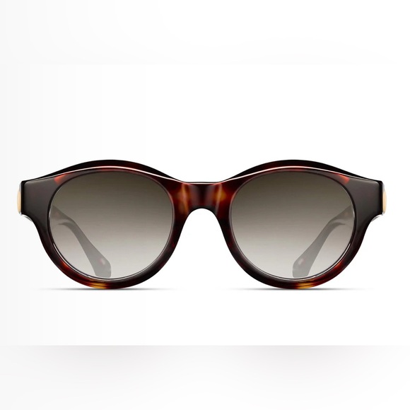 Matsuda M1021 Panto Sunglass | Dark Tortoise | Brown Gradient Lenses /48-22-145 - Picture 1 of 9